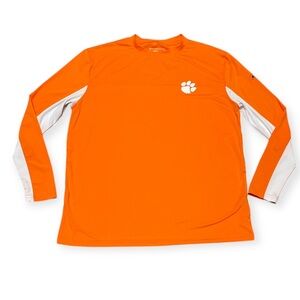 Men's Drake Clemson University Performance Long Sleeve Shirt Large
